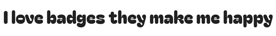 Bagel Fat One font example