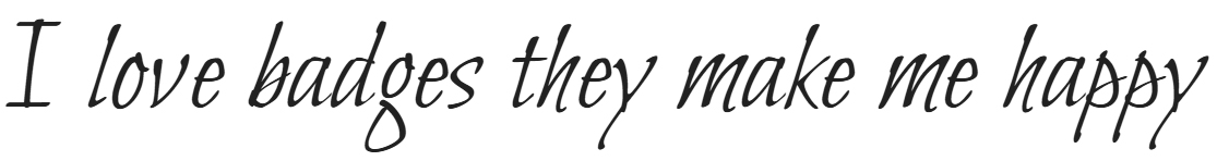Bilbo font example